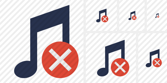 Music Cancel Symbol