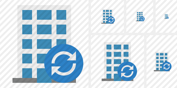 Office Building Refresh Symbol Office Building Refresh Symbol