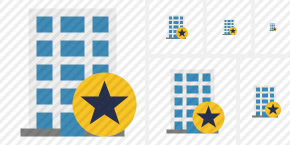 Office Building Star Symbol Office Building Star Symbol