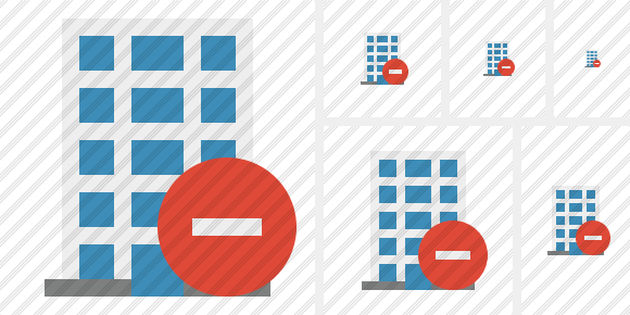 Office Building Stop Symbol Office Building Stop Symbol