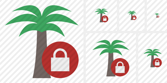 Palmtree Lock Symbol