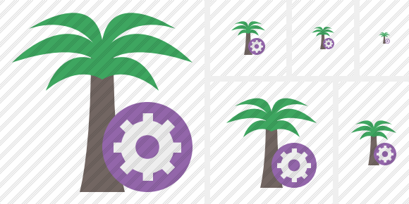 Palmtree Settings Symbol