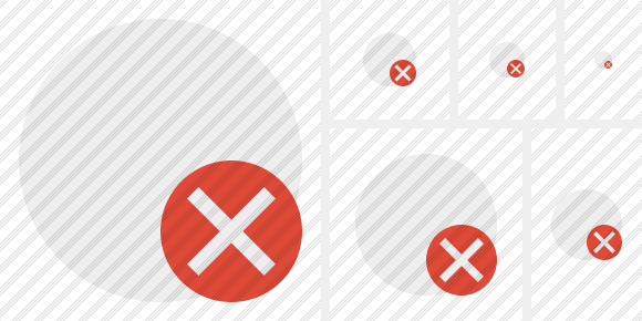 Point Light Cancel Icon Point Light Cancel Icon