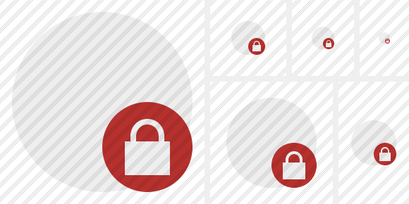 Point Light Lock Icon Point Light Lock Icon