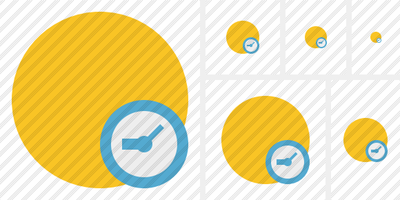 Point Yellow Clock Icon Point Yellow Clock Icon