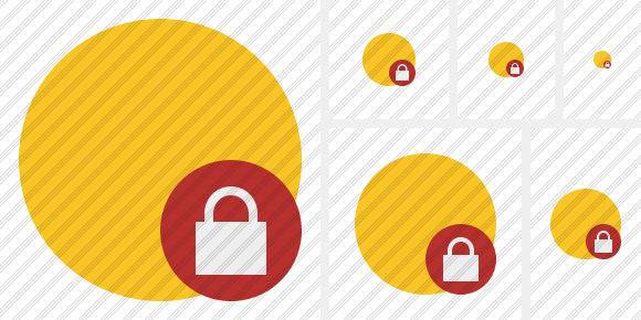 Point Yellow Lock Icon Point Yellow Lock Icon