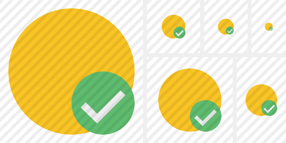 Point Yellow Ok Icon Point Yellow Ok Icon