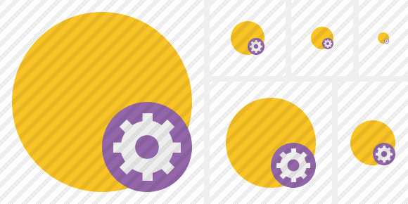 Point Yellow Settings Icon Point Yellow Settings Icon