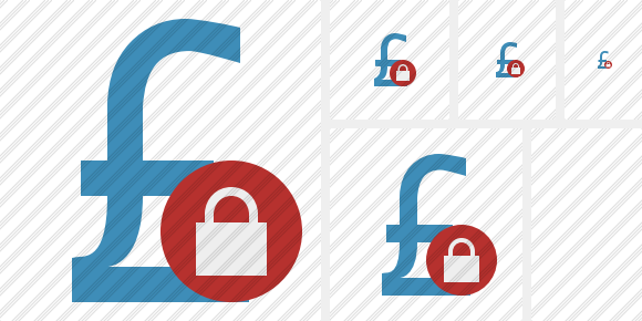 Pound Lock Icon Pound Lock Icon