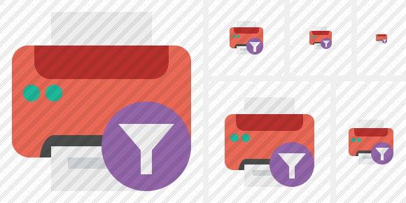Print Filter Symbol Print Filter Symbol