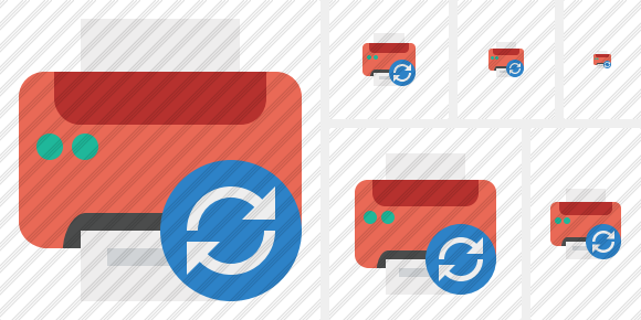Print Refresh Symbol Print Refresh Symbol
