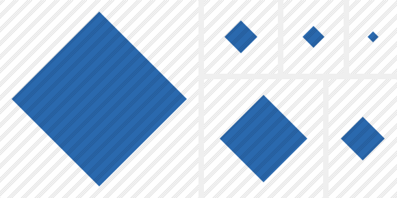 Rhombus Blue Icon