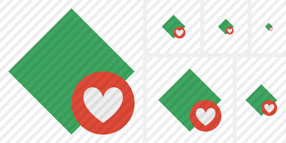 Rhombus Green Favorites Symbol Rhombus Green Favorites Symbol