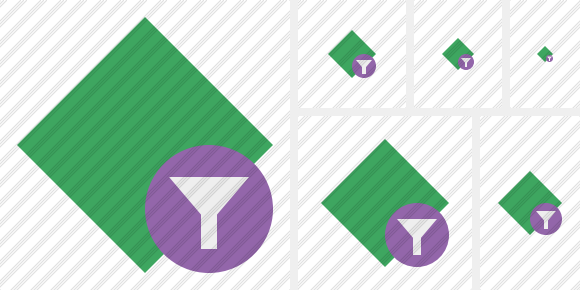 Rhombus Green Filter Symbol Rhombus Green Filter Symbol