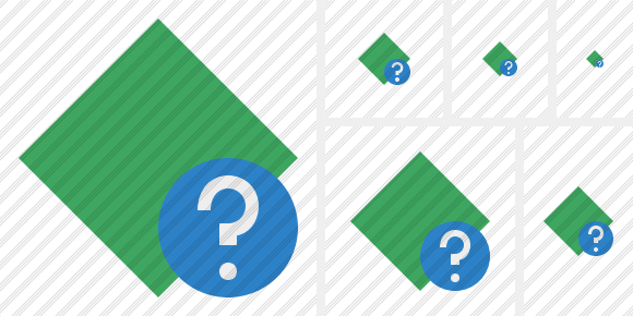 Rhombus Green Help Symbol Rhombus Green Help Symbol
