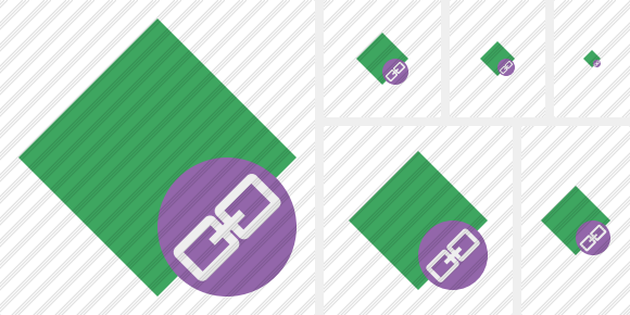 Rhombus Green Link Symbol Rhombus Green Link Symbol