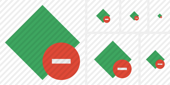 Rhombus Green Stop Symbol Rhombus Green Stop Symbol