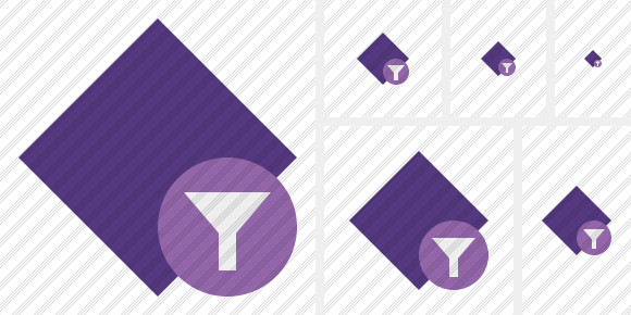 Rhombus Purple Filter Symbol
