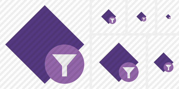 Icona Rhombus Purple Filtro Icona Rhombus Purple Filtro