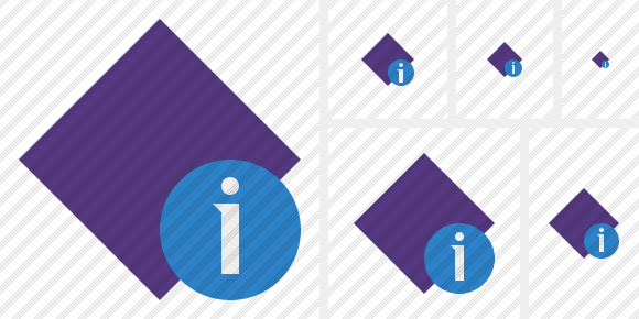 Icona Rhombus Purple Info Icona Rhombus Purple Info