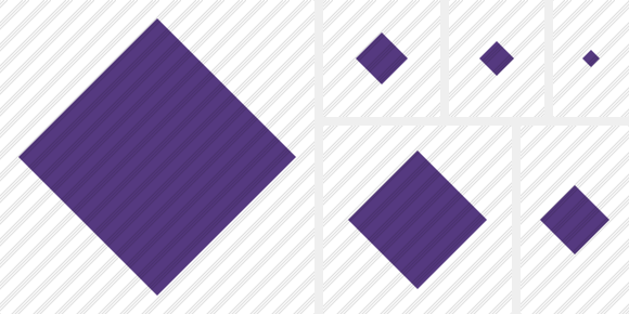 Rhombus Purple Symbol