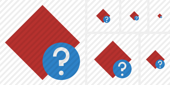 Rhombus Red Help Icon Rhombus Red Help Icon
