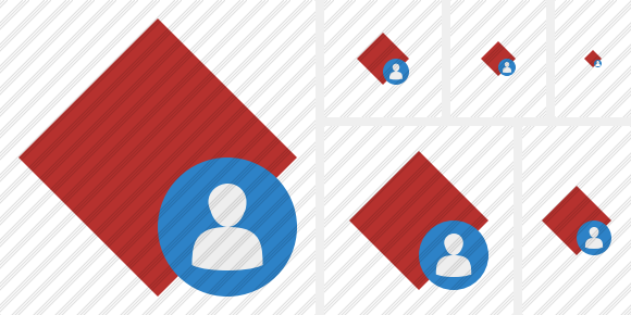 Rhombus Red User Icon Rhombus Red User Icon