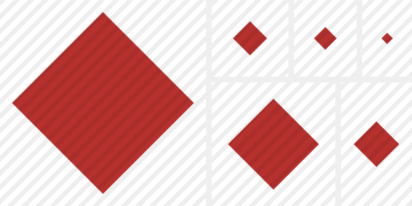 Rhombus Red Icon