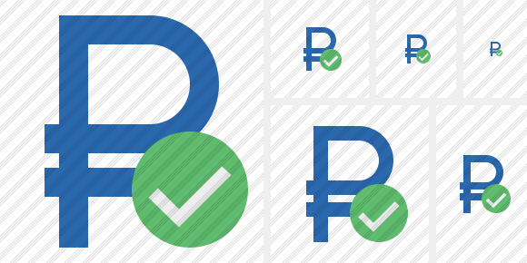 Ruble Ok Symbol Ruble Ok Symbol