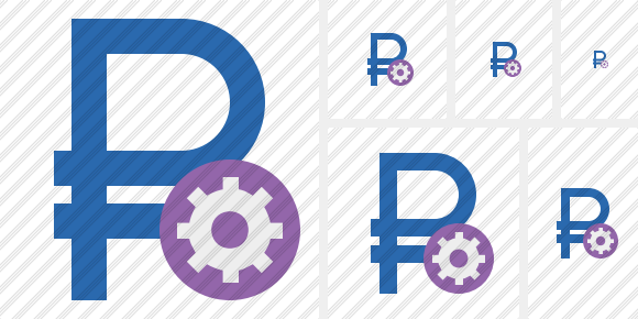 Ruble Settings Symbol Ruble Settings Symbol