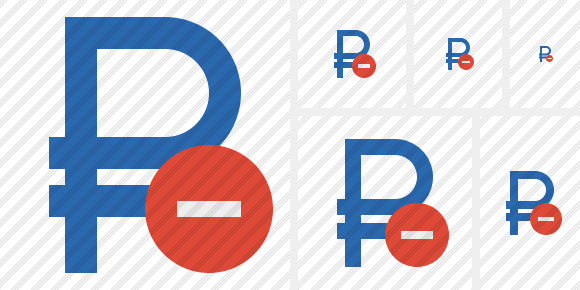 Ruble Stop Symbol Ruble Stop Symbol