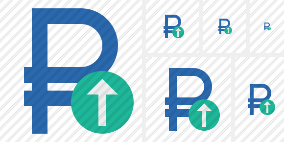 Ruble Upload Symbol Ruble Upload Symbol