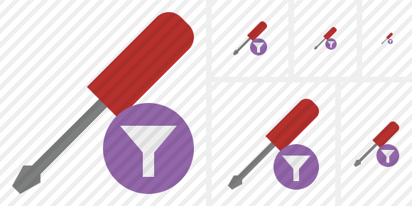 Screwdriver Filter Symbol