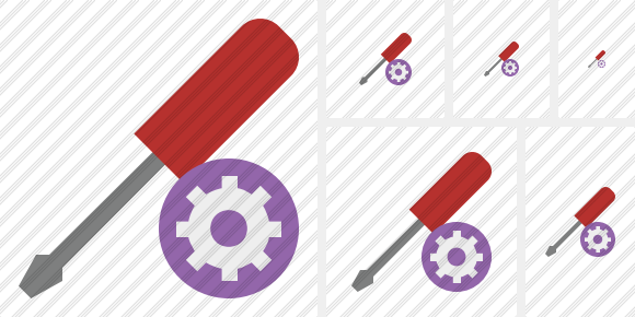 Screwdriver Settings Symbol