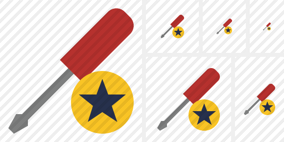 Icono Screwdriver Star