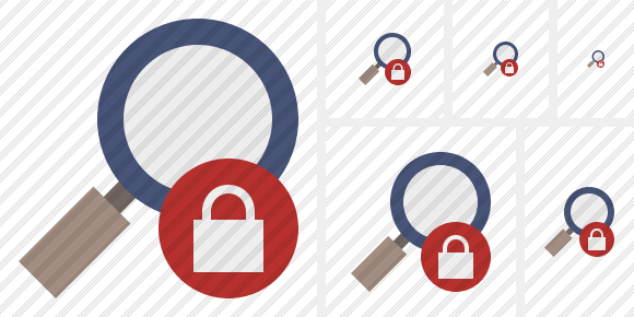 Search Lock Icon Search Lock Icon