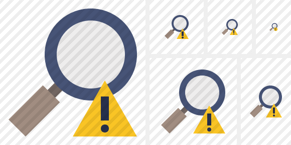 Search Warning Icon Search Warning Icon
