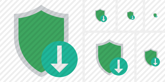 Shield Download Icon Shield Download Icon
