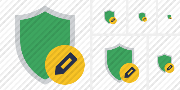 Shield Edit Icon Shield Edit Icon