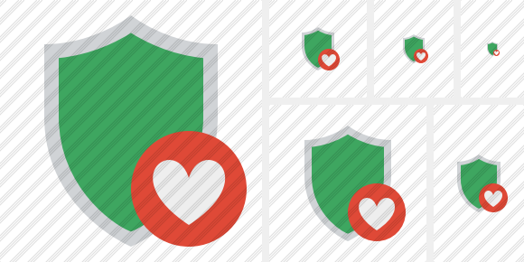 Shield Favorites Icon Shield Favorites Icon