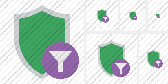 Shield Filter Icon Shield Filter Icon
