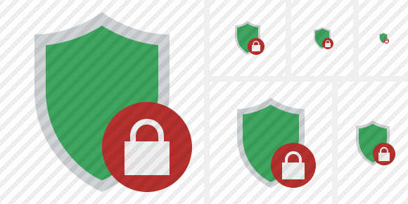 Shield Lock Icon Shield Lock Icon