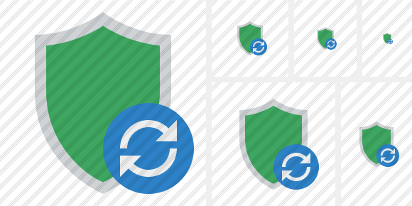 Shield Refresh Icon Shield Refresh Icon