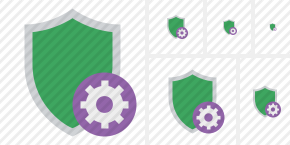 Shield Settings Icon Shield Settings Icon