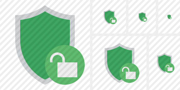 Shield Unlock Icon Shield Unlock Icon