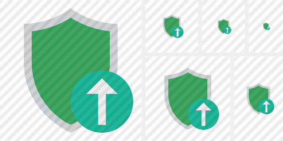 Shield Upload Icon Shield Upload Icon