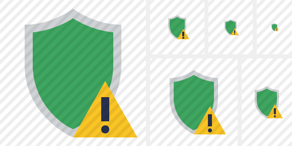 Shield Warning Icon Shield Warning Icon
