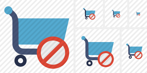 Shopping Block Icon Shopping Block Icon