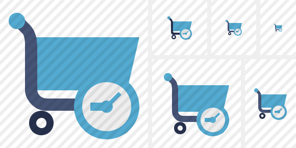 Shopping Clock Icon Shopping Clock Icon