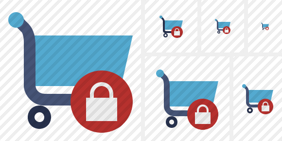 Shopping Lock Icon Shopping Lock Icon
